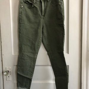 Gap Olive Green Skinny Jeans